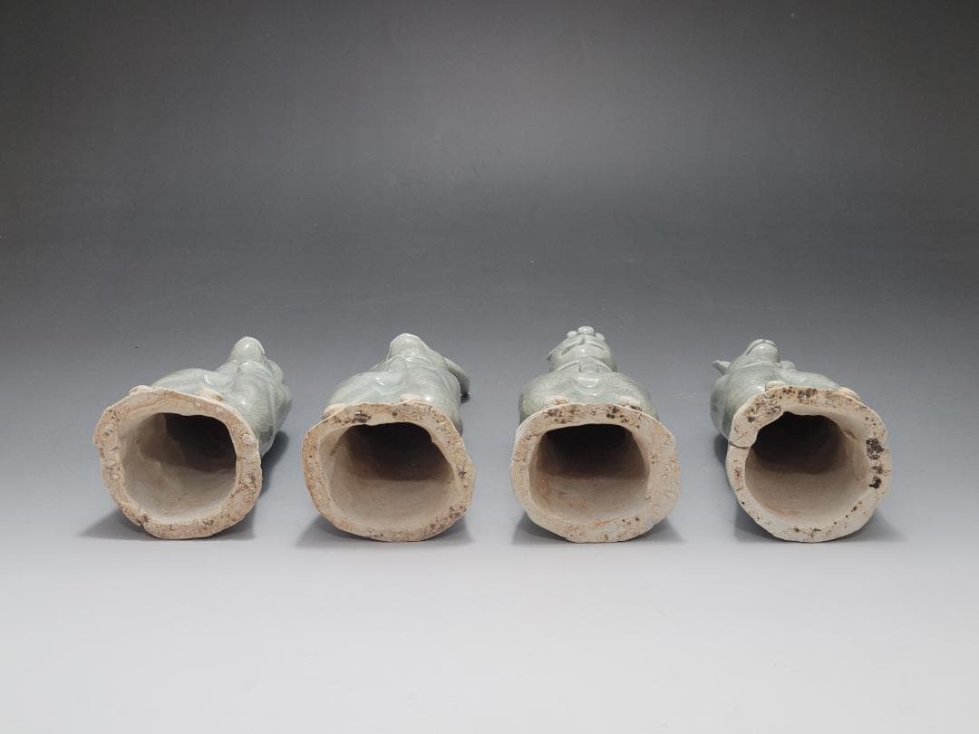 白磁 十二支 干支 動物像 12匹 揃い 宋元時代 高さ約14~16.9cm