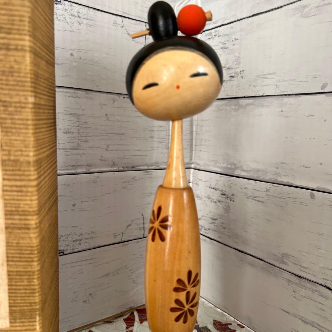 木製 こけし人形 よそおい　作者　生風子