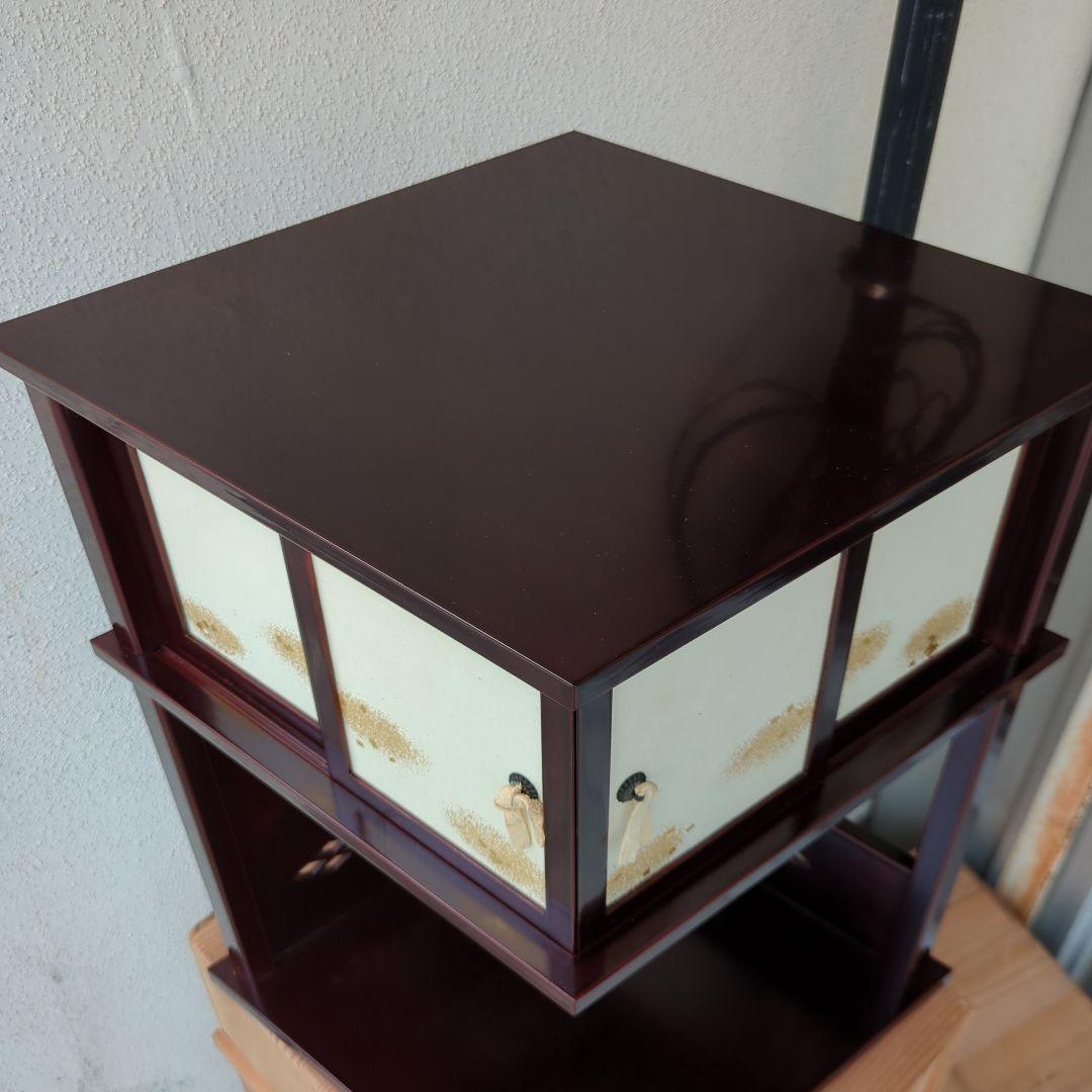 つれづれ棚 茶道具 棚 木製 漆器 木箱 美品 茶棚 お点前 在銘 飾り棚
