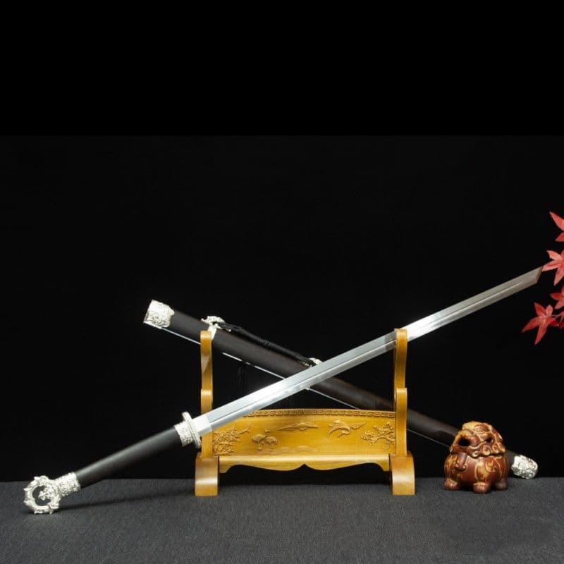 寒玉銀心環首唐横刀  武具 刀装具 日本刀 唐剣  模造刀·模擬刀  居合刀