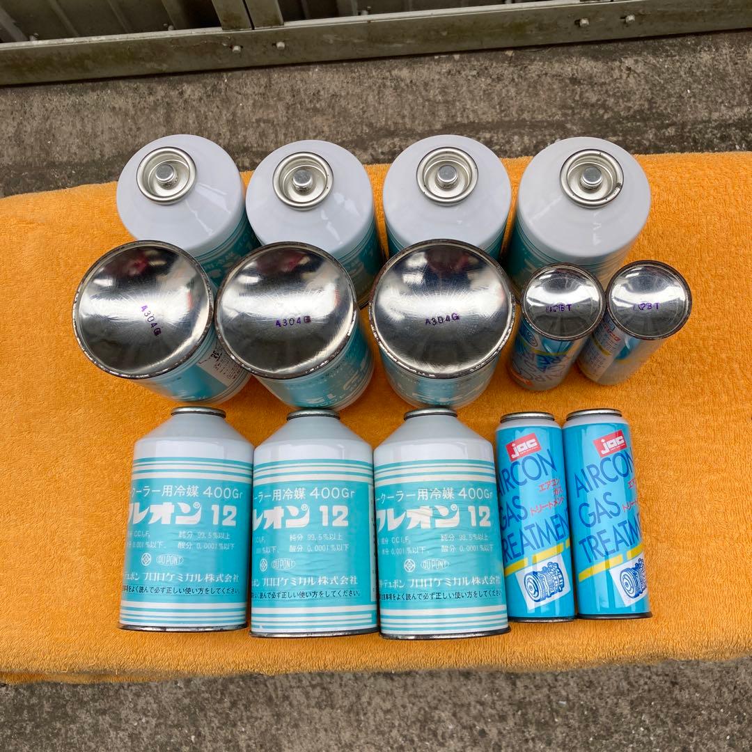 フレオン12 400g x10本とエアコンガストリートメント4本