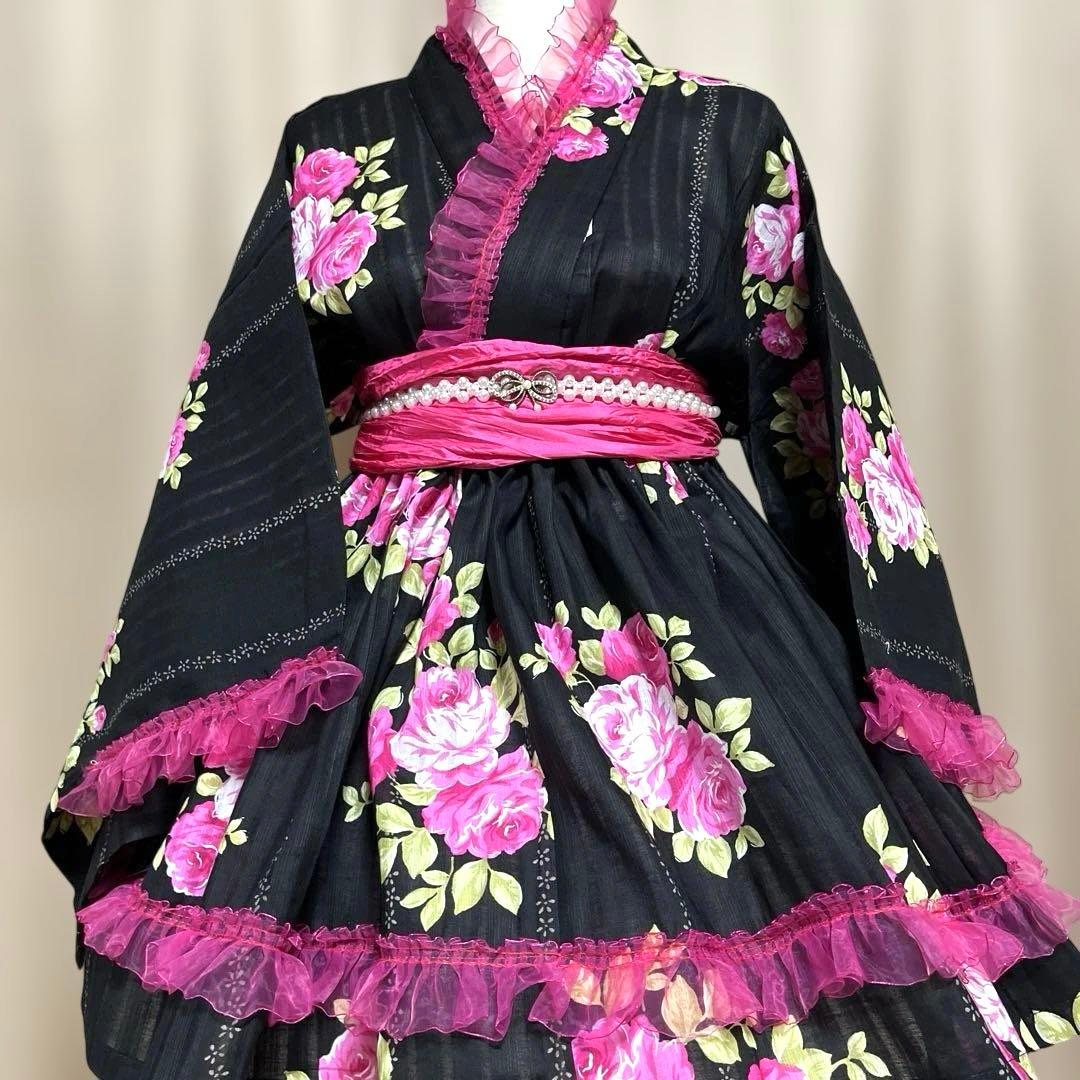 AD⑦浴衣　地雷系　量産型　ドレス　姫ギャル