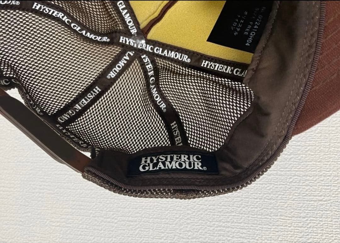 HYSTERIC GLAMOUR ブラウン メッシュキャップ