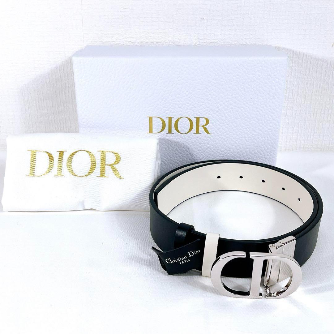 美品 Dior 30 モンテーニュ リバーシブルベルト サイズ70 幅35mm