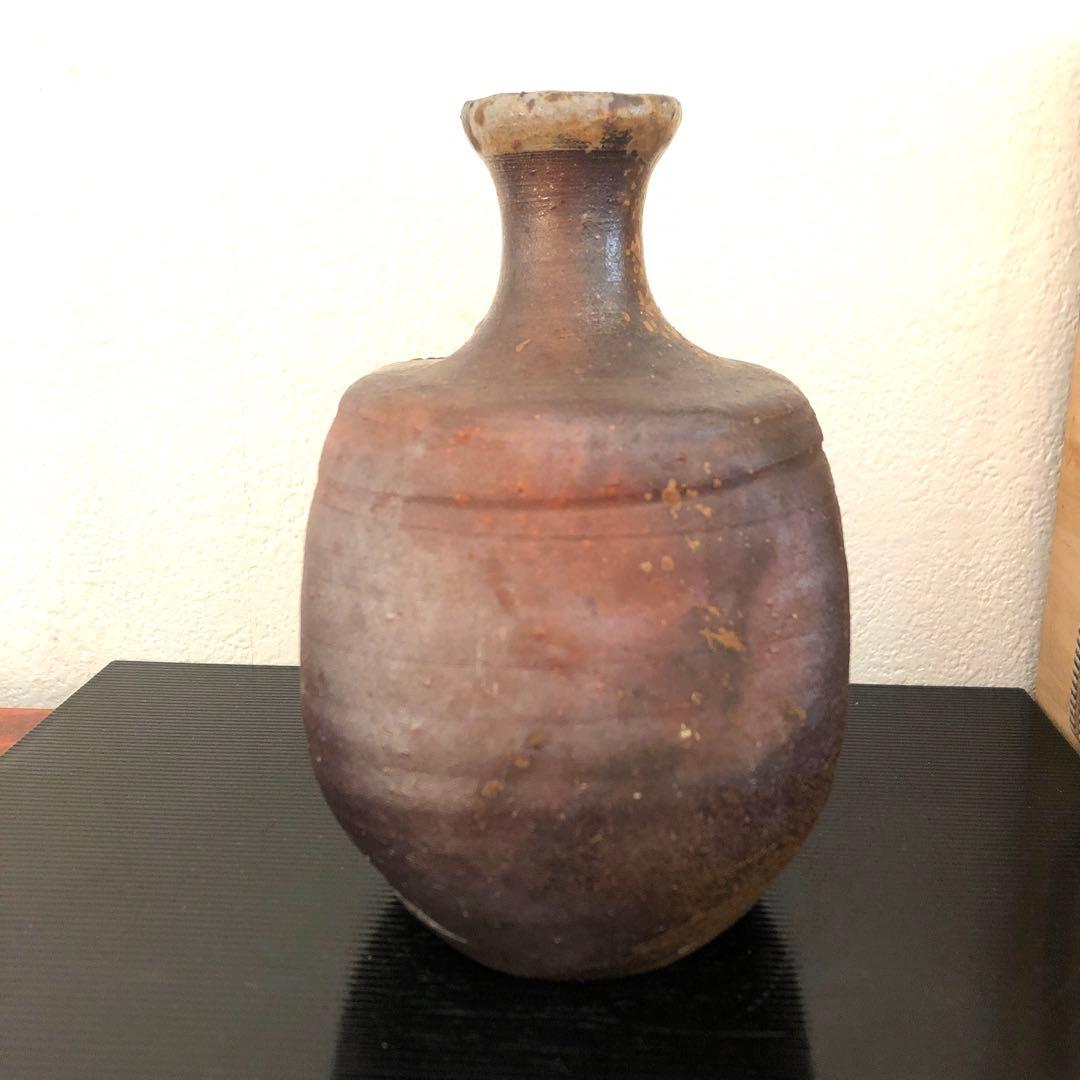 備前焼　小山末廣　徳利　花入　一輪挿　骨董　花器