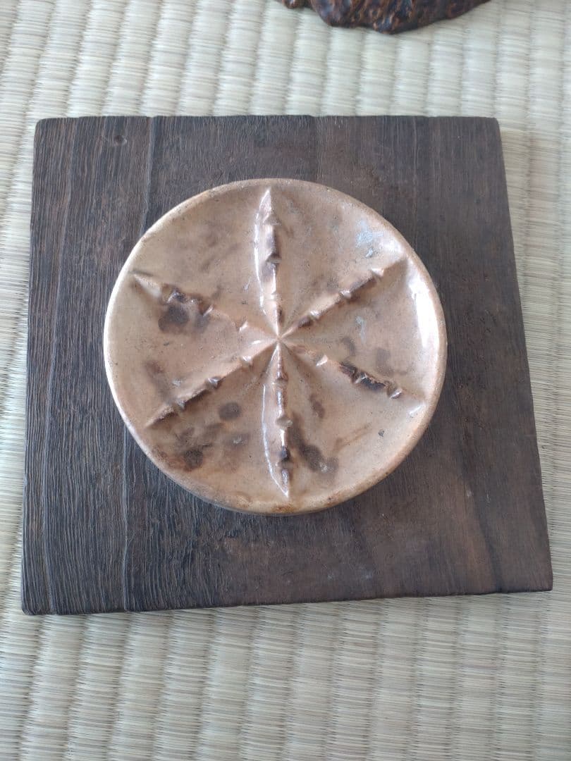 初代中村梅山　鶏伏せ香炉、蚊取り線香　　九谷