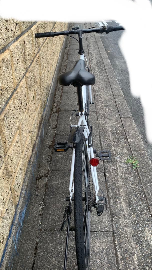 GREEN CITY クロスバイク ホワイト 【引き取り限定】