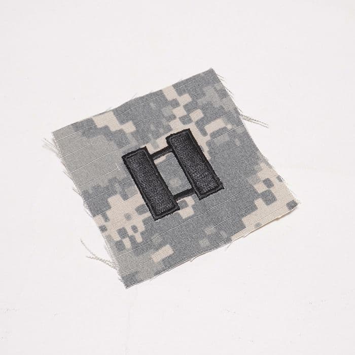 リック様用 実物ACU 帽子用階級章 & ネームワッペンセット