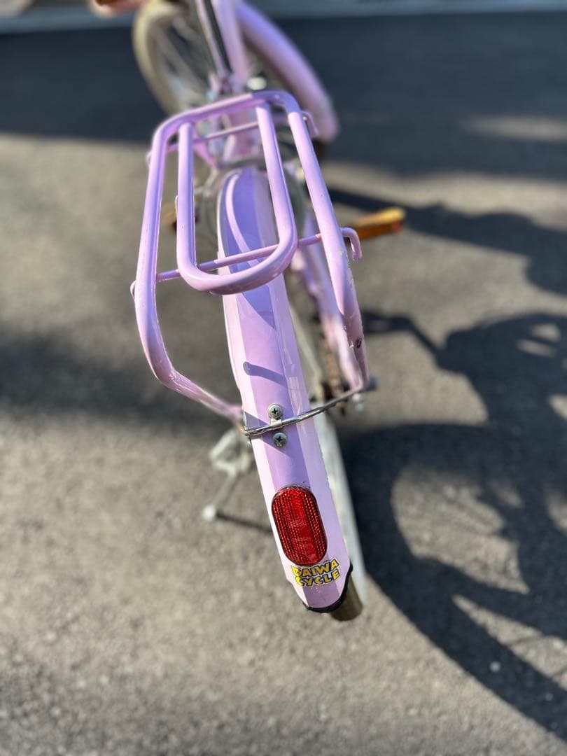 美品　ダイワサイクル　女の子　シルバーリング　キュート　20インチ　パープル