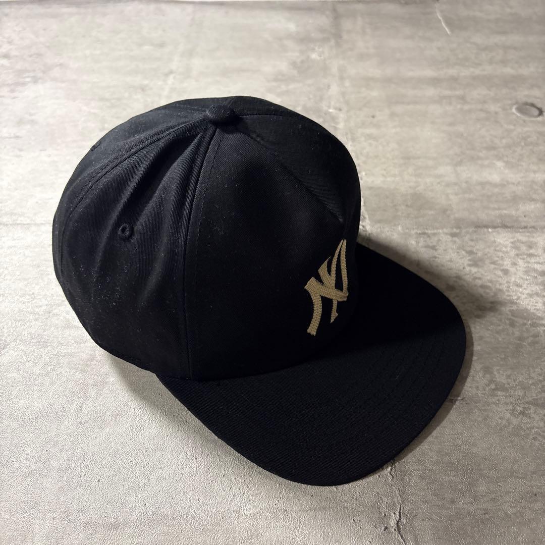 MONDAYSUCK YANKEES キャップ ブラック 刺繍ロゴ NY