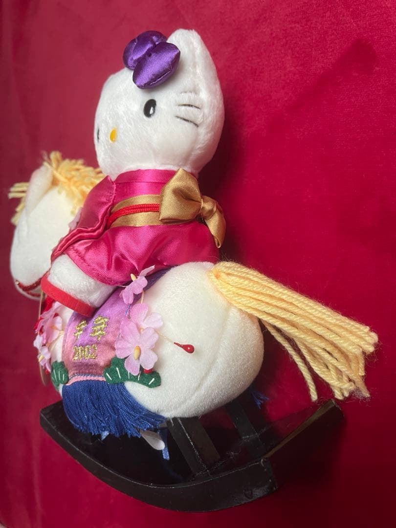 激レア·タグ付き☆ハローキティ 2002年 干支 午 馬 お正月 ぬいぐるみ