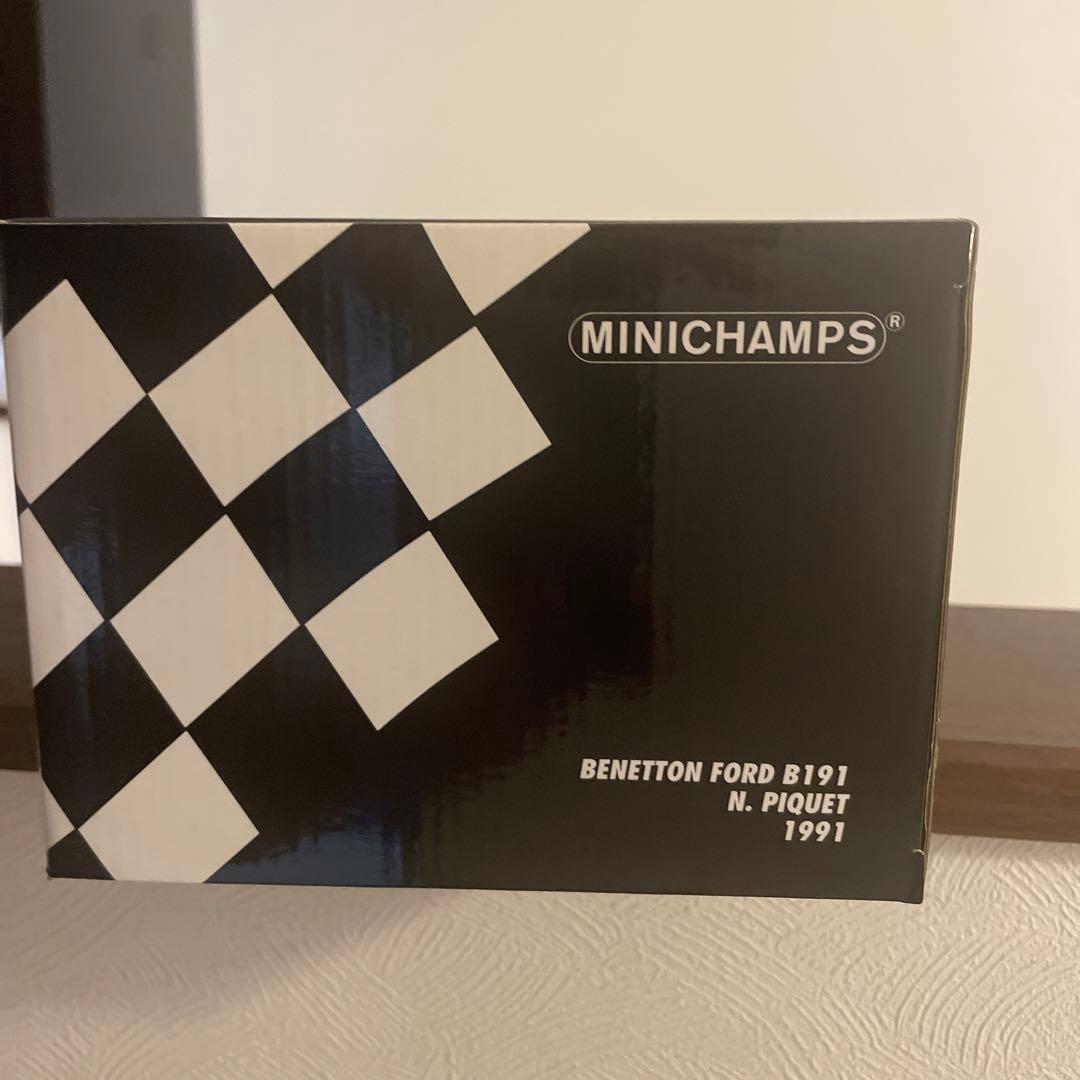 未使用 美品　ミニチャンプス1/18 ベネトン1991 R.モレノ　N.ピケ