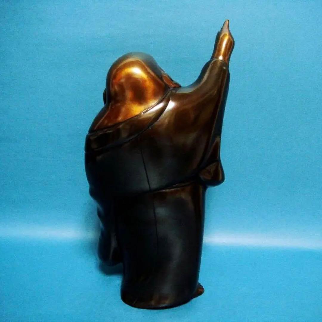 194『唐銅 指月 布袋像』　　/骨董品 古美術 古玩 アンティーク