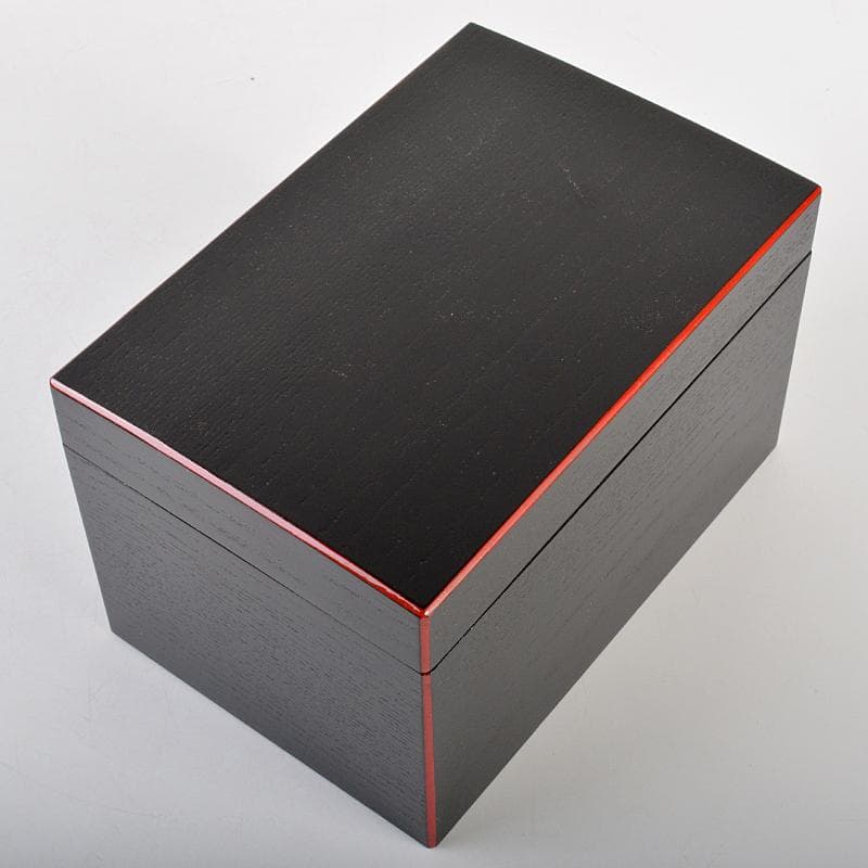 茶道具　黒面朱　利休茶箱　茶碗　継ぎ七宝蒔絵　棗など　六点一式　V　R7231