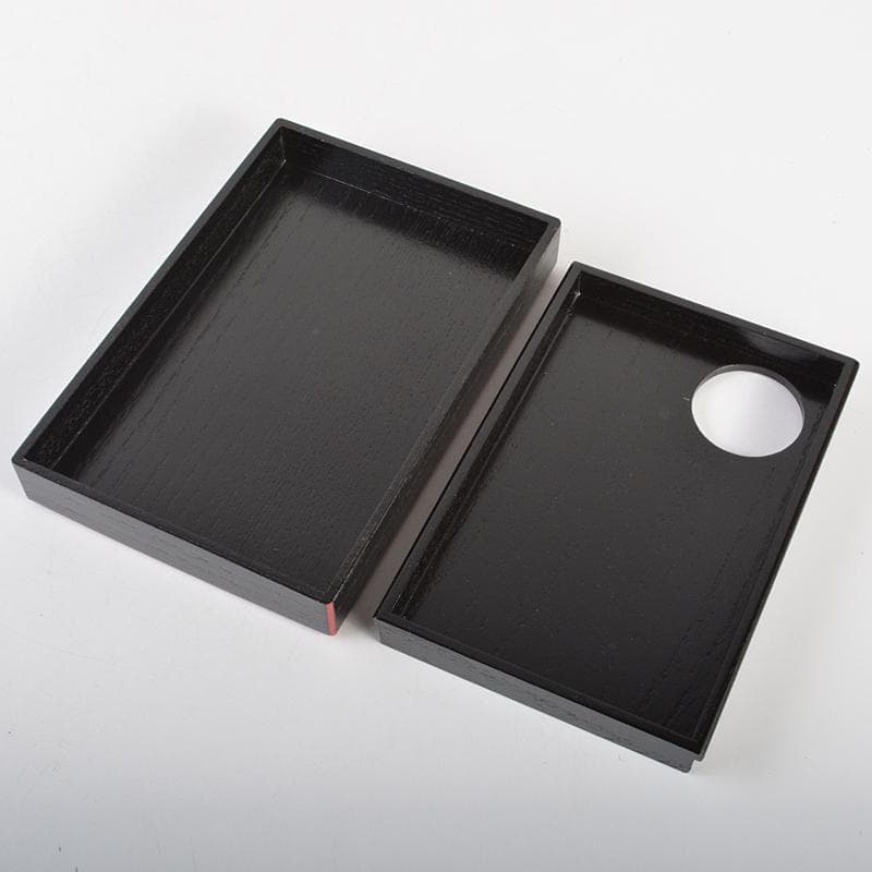 茶道具　黒面朱　利休茶箱　茶碗　継ぎ七宝蒔絵　棗など　六点一式　V　R7231