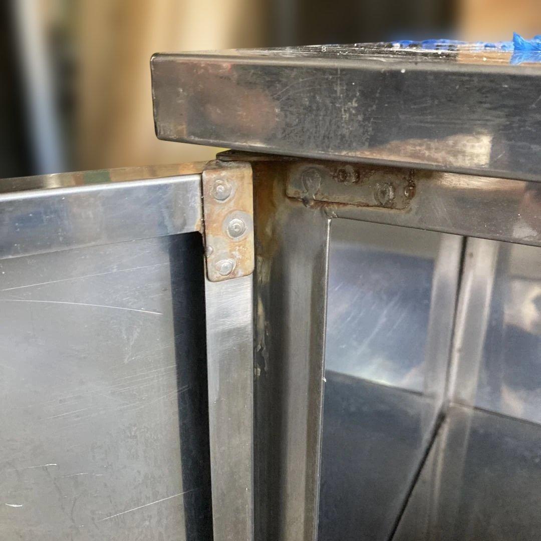 ステンレス製作業台 両開き扉付き