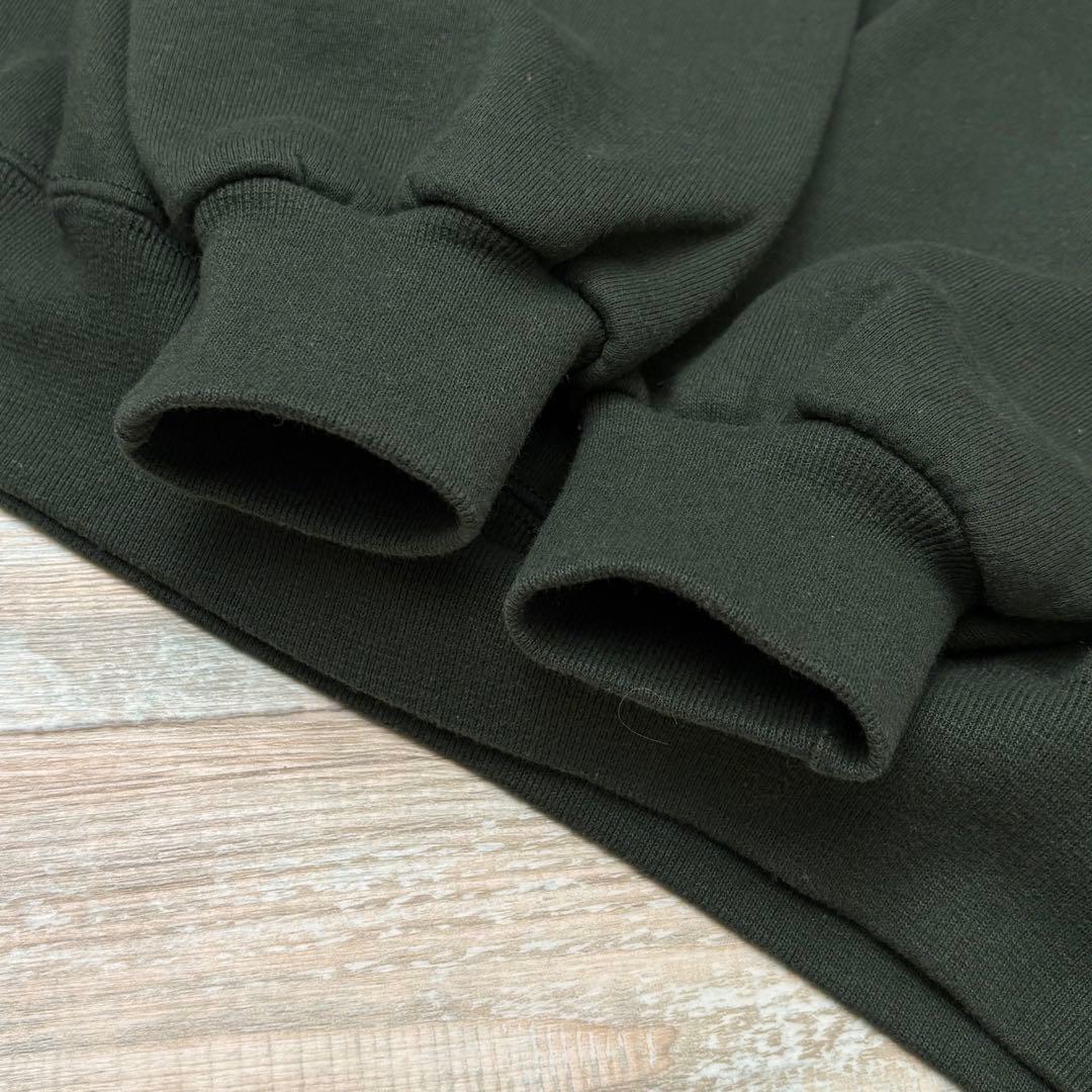 USA製 ラッセル スウェット モスグリーン 無地 ブランク XXL 前V