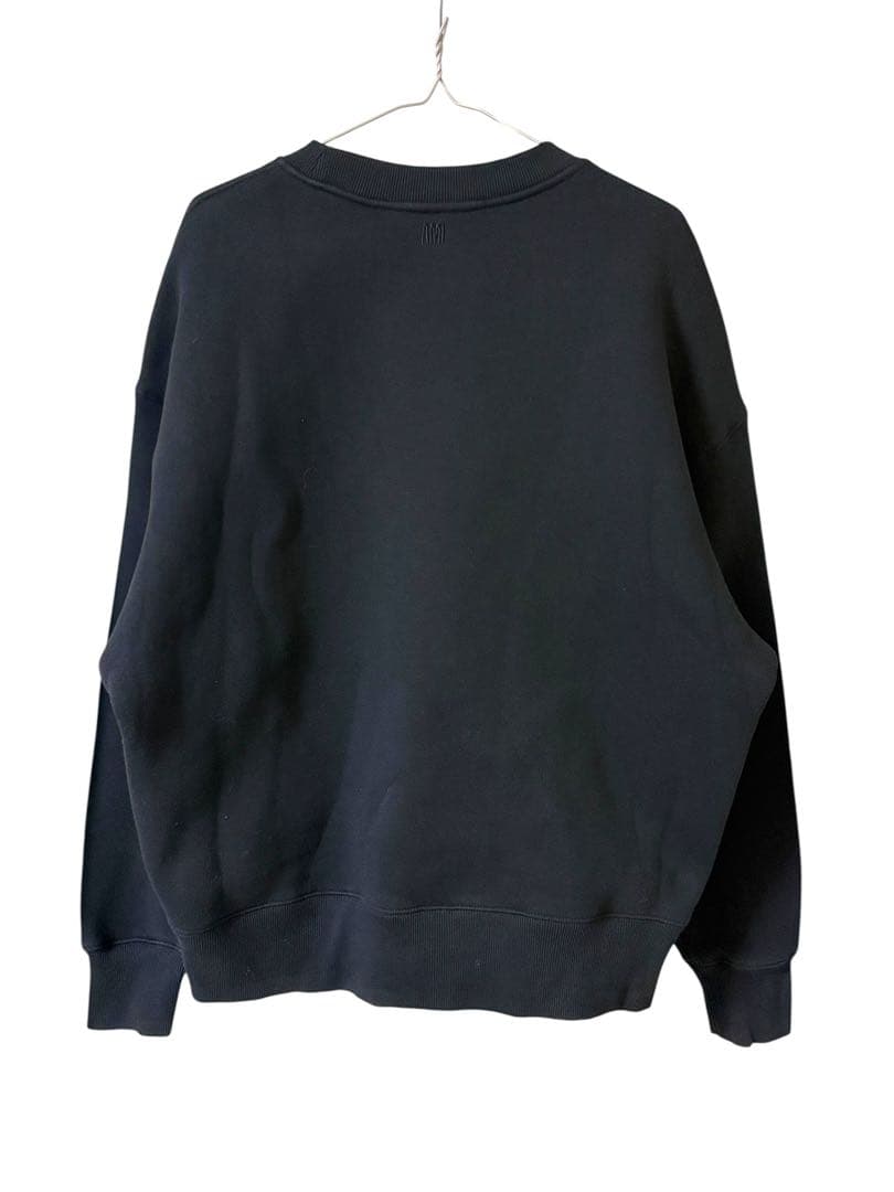 美品☆AMI Paris グラフィック スウェット XL ブラック　裏起毛