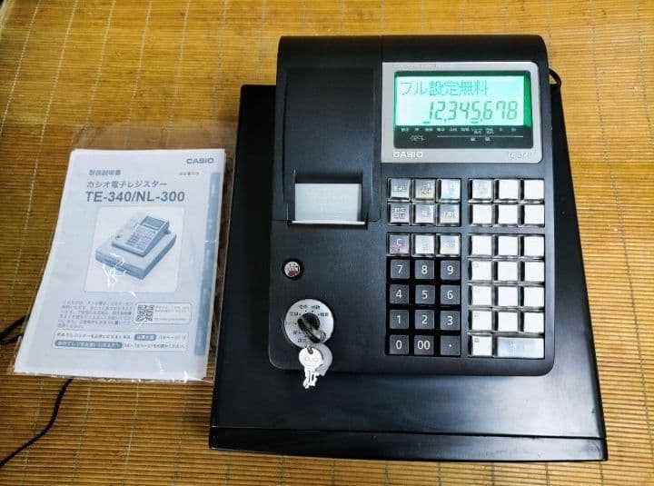 カシオレジスター　TE-340/NL300　フル設定無料　900040