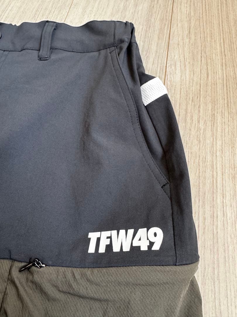 TFW49 LIGHT CARGO PANTS L 美品 BLKxKHAKI