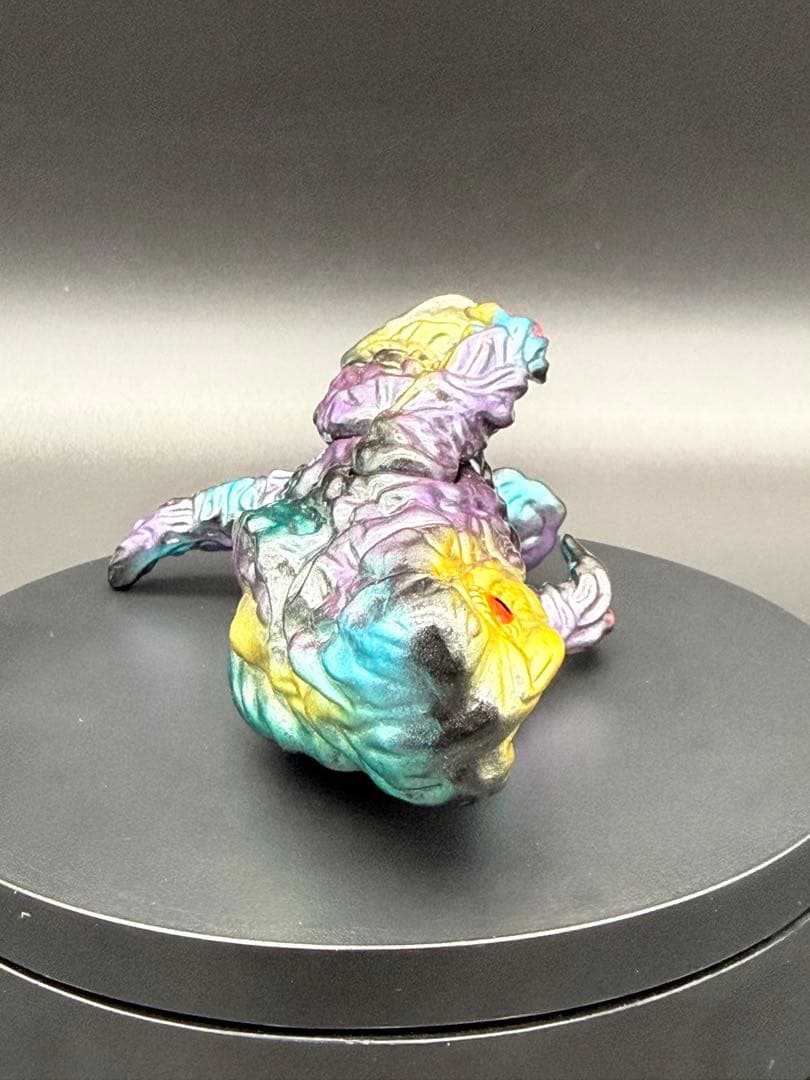 ま*る様 M1号 ヘドラ ミドルサイズ 黒成型×金×紫×緑｜ソフビ｜ブルマァク｜