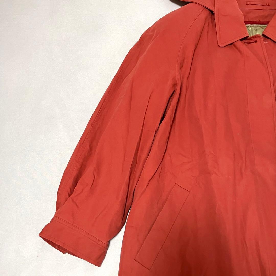XL ライナー　バーバリーズ　ステンカラーコート　フード　ノバチェック　赤