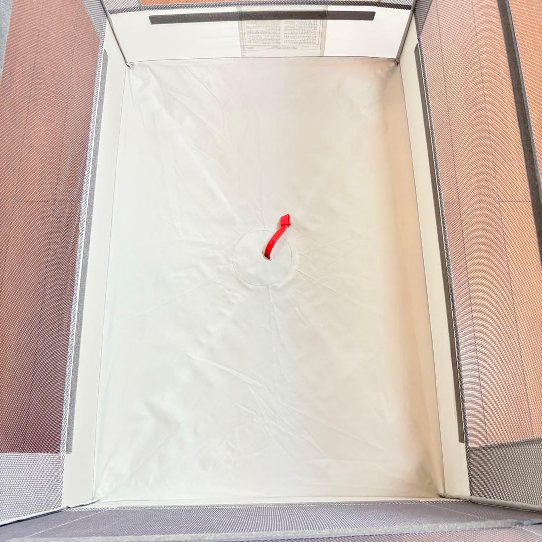 【美品・付属品完備】アップリカ ココネルエアーABベビーベッド グレーベアー