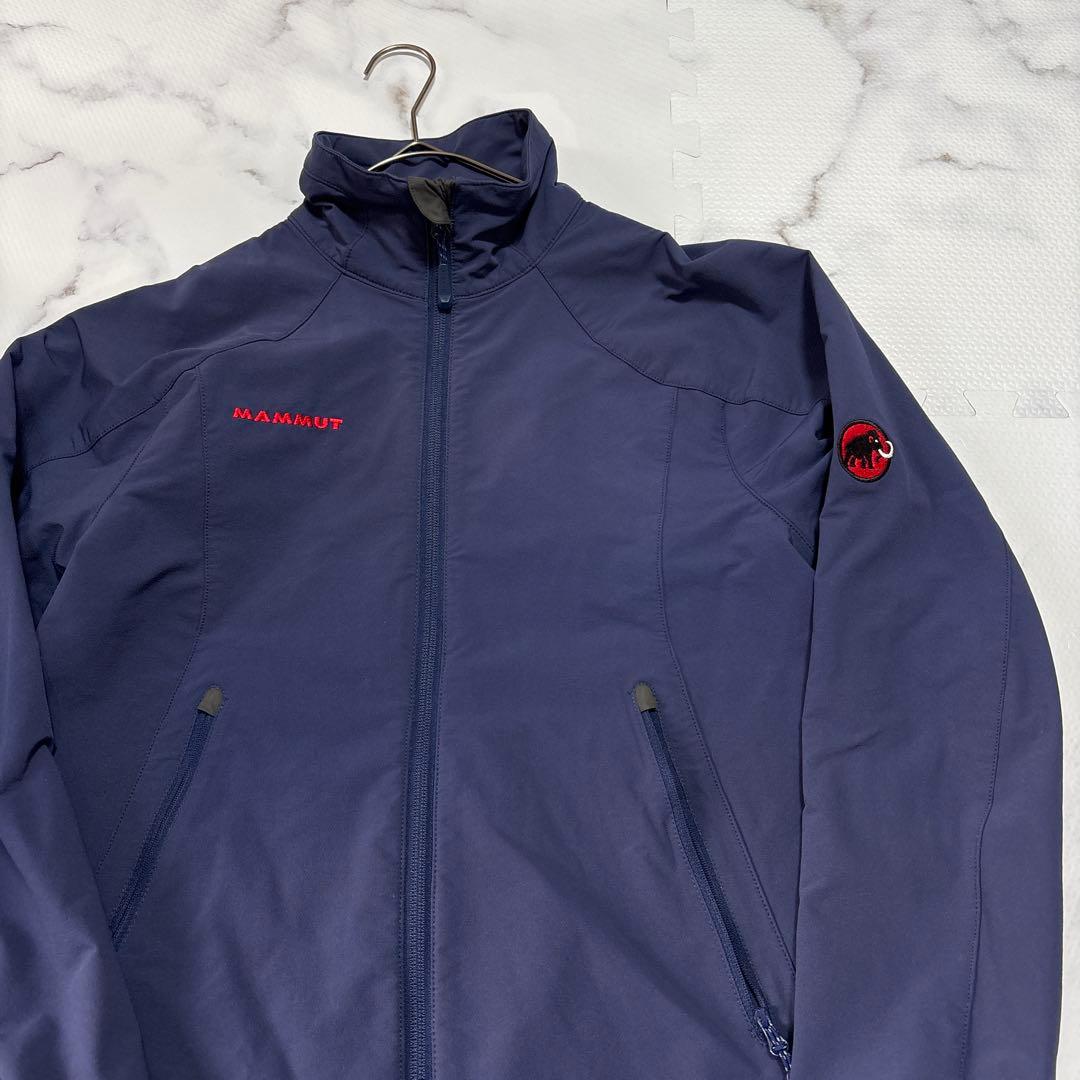 ✨美品✨マムート　ソフテック　ナイロンジャケット　紺M