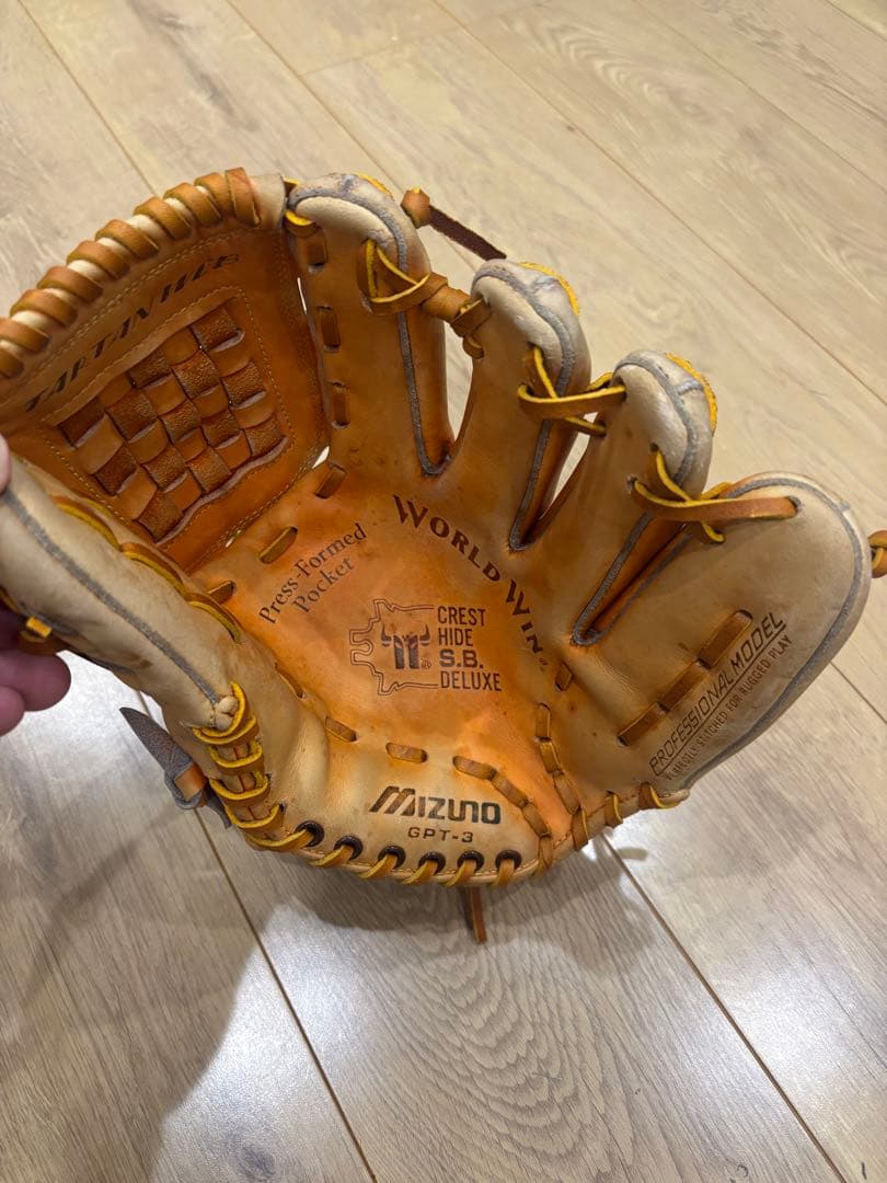 ミズノ一般硬式投手グローブ！廃盤品！フルメンテナンス！高校野球対応品！