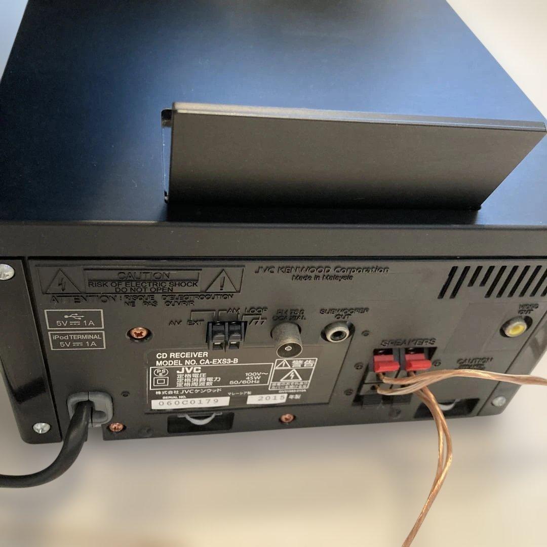 JVC ミニコンポ CDプレーヤー USB iPod接続