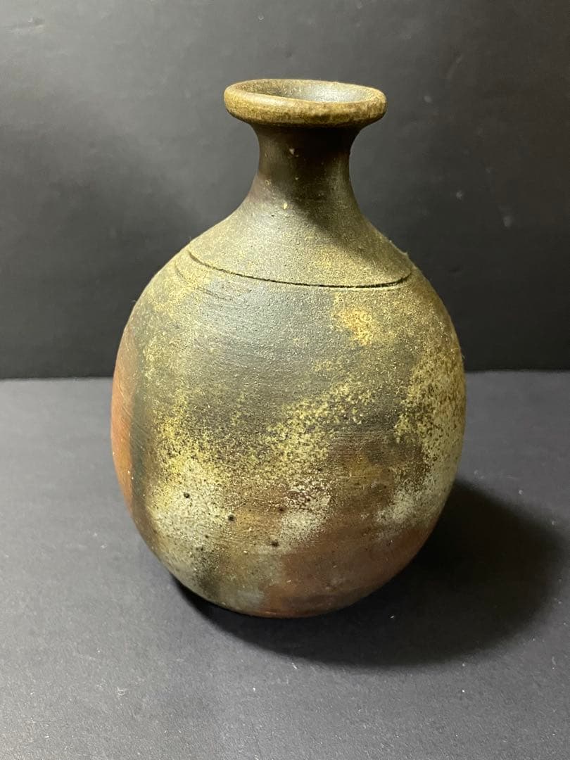 備前焼　鈴木常喜 作　酒器セット　ぐい呑・徳利・湯呑み・お猪口　銘あり