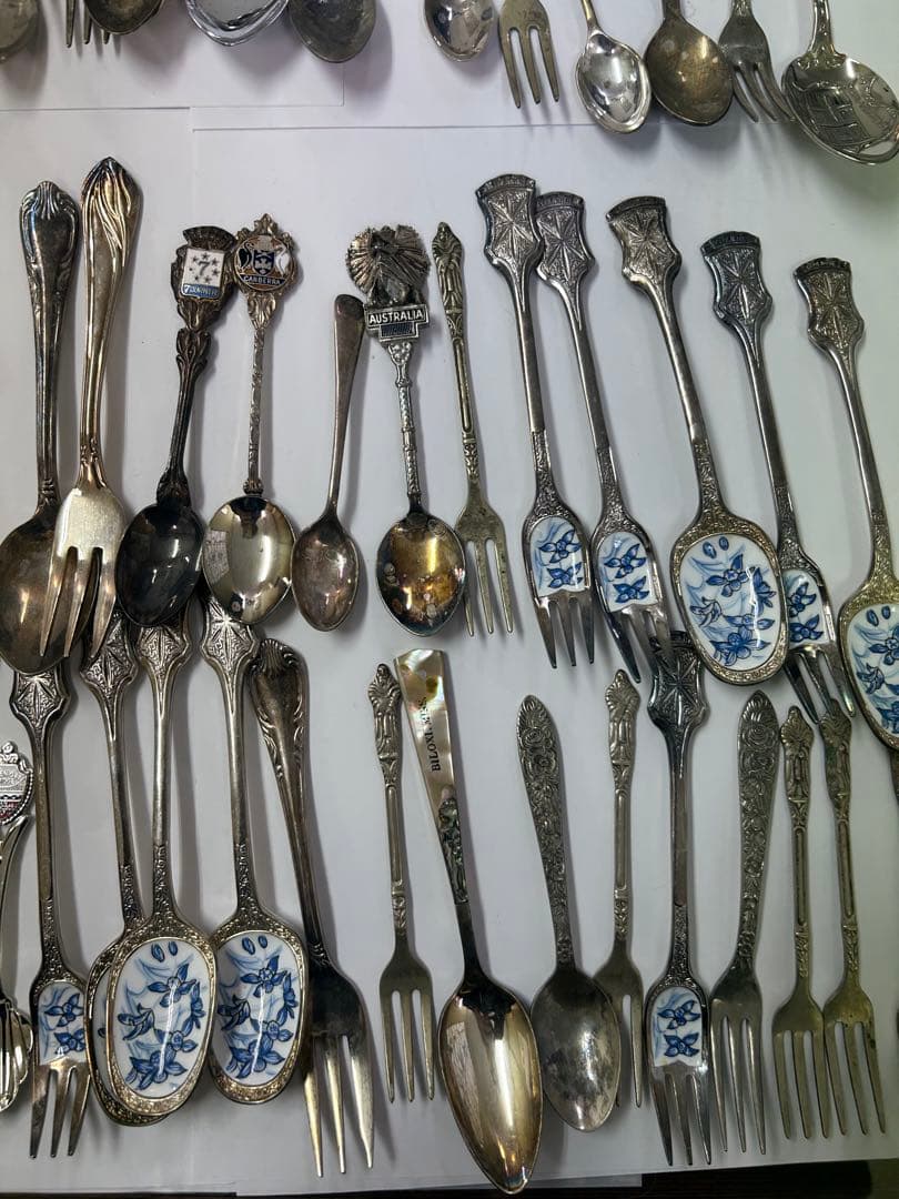 ST-27 ヴィンテージ/アンティーク/スプーン/フォークお箸まとめ売り/82本