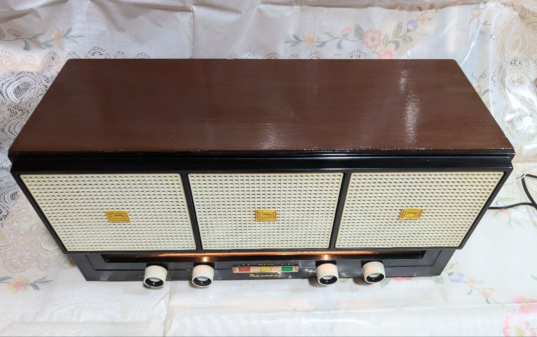 七欧通信機 木箱ST真空管ラジオ 昭和レトロ bluetooth付