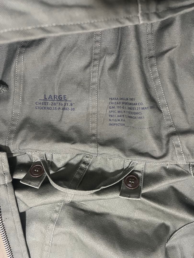 M-51パーカー　新品未使用　モッズコート　ライナー付き