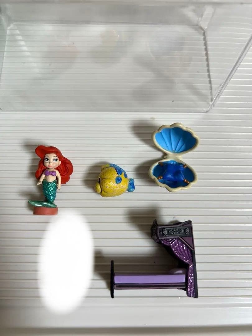 ディズニー、アニメータードール（ミニ）リトルズ、アリエル、アナ雪ベッドフィギュア