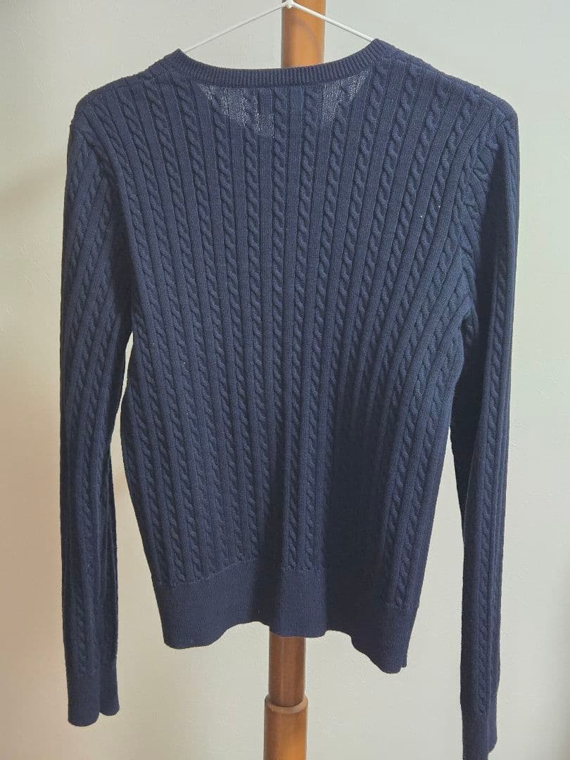 美品♡Ralph Lauren ケーブルニットカーディガン ネイビーPOLO