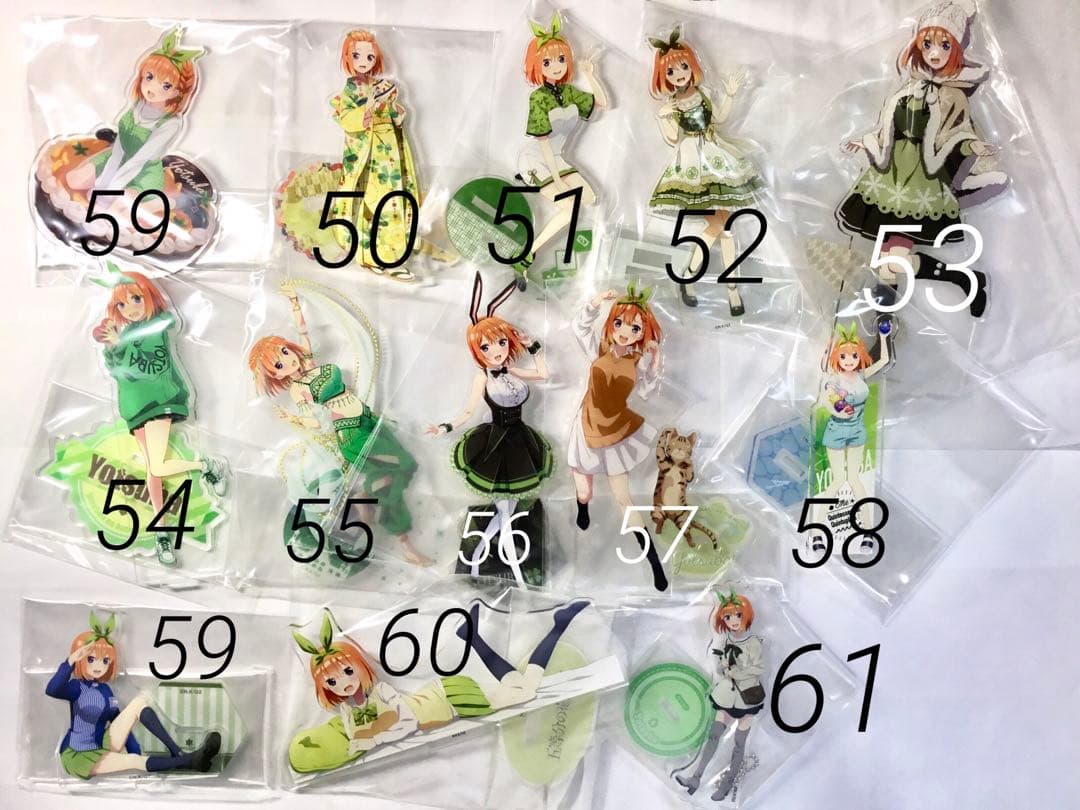 五等分の花嫁　アクリルスタンド　四葉　72個　まとめ売り