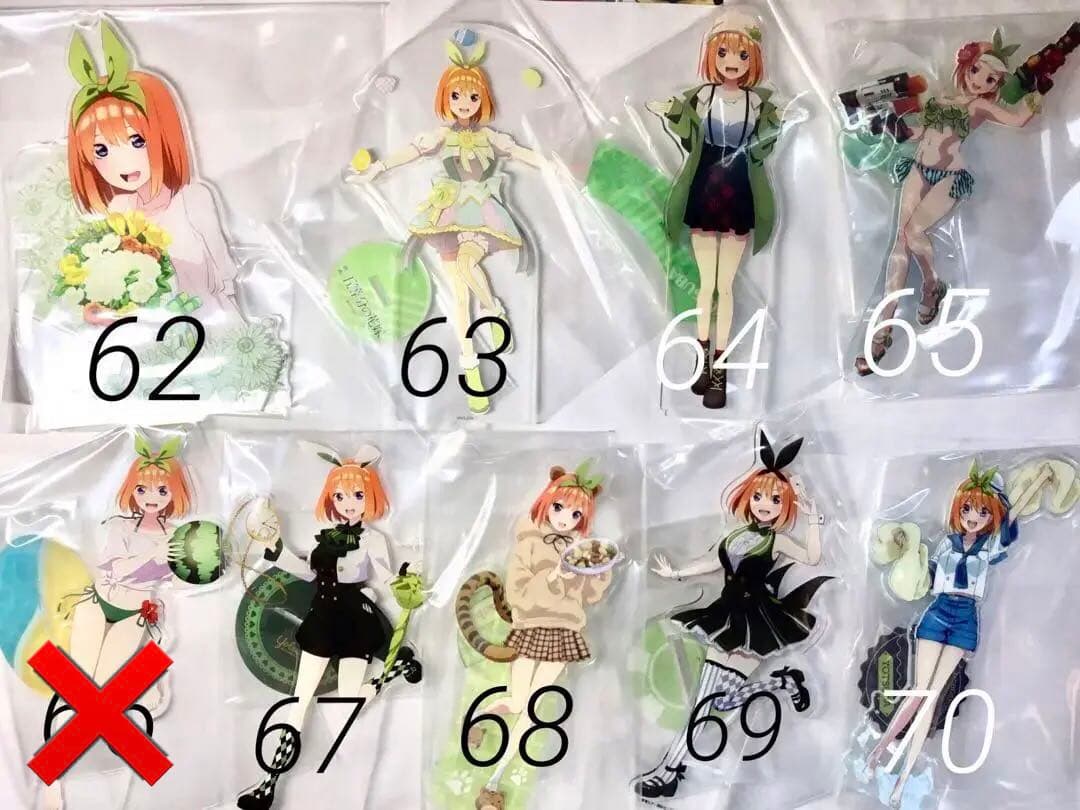 五等分の花嫁　アクリルスタンド　四葉　72個　まとめ売り