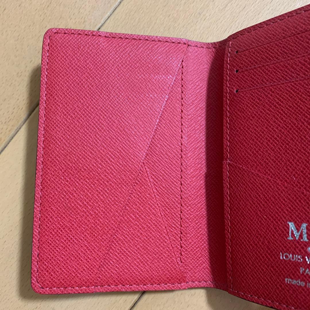 (美品)LOUIS VUITTON M.Sイニシャル入り　名刺入れ ネイビー