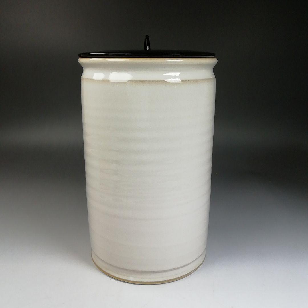 Ｗ７４　水指　『白磁　和蘭陀』『細水指』『加藤藤山 造』　共箱　茶道具