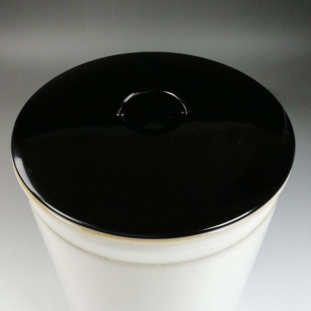 Ｗ７４　水指　『白磁　和蘭陀』『細水指』『加藤藤山 造』　共箱　茶道具