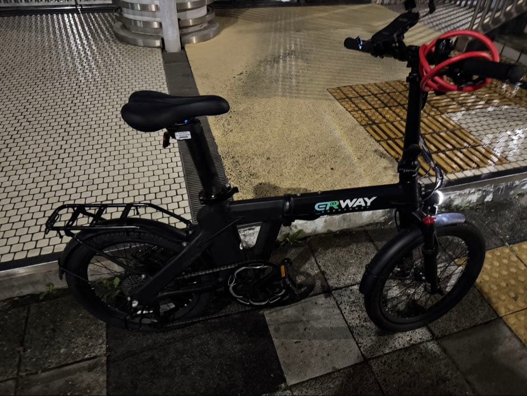 【美品】ERWAY-a02電動アシスト自転車 ブラック