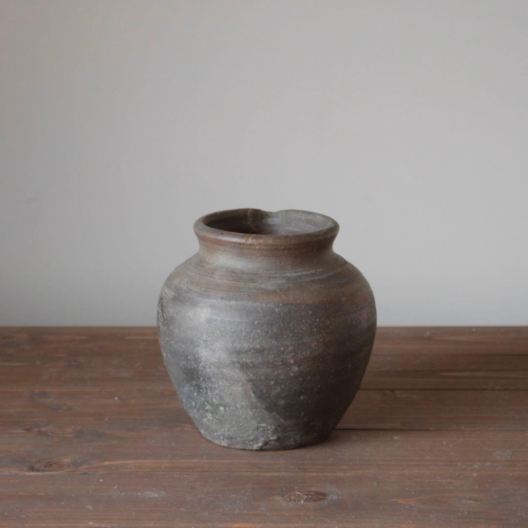 古備前 雀口 小壺 古美術 古道具 アンティーク 種壺 桃山〜江戸初