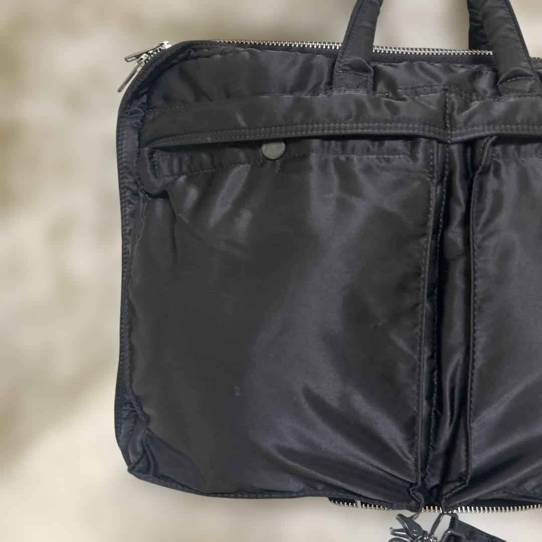 ✨美品✨ポーター タンカー 2way 2層 拡張可能　ブリーフケース 黒 A4