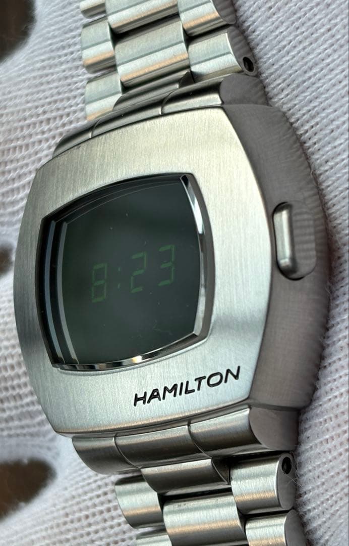 美品 HAMILTON ハミルトン PSR H524140 グリーン LED