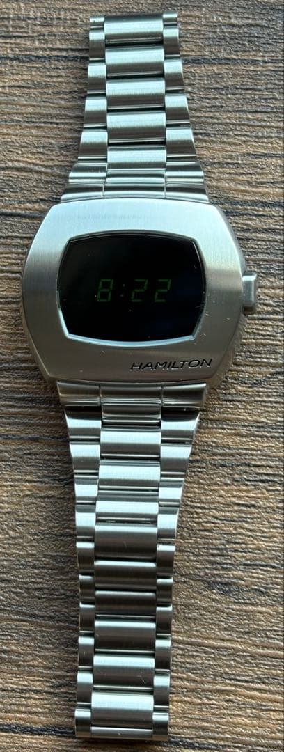 美品 HAMILTON ハミルトン PSR H524140 グリーン LED