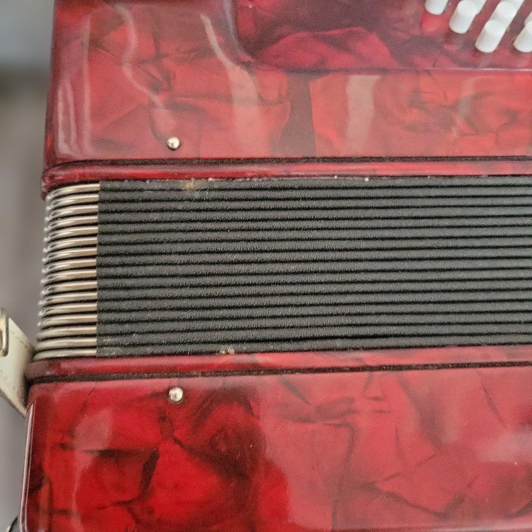 キョーリツ ACD-500/RD アコーディオン 赤 ケース付き