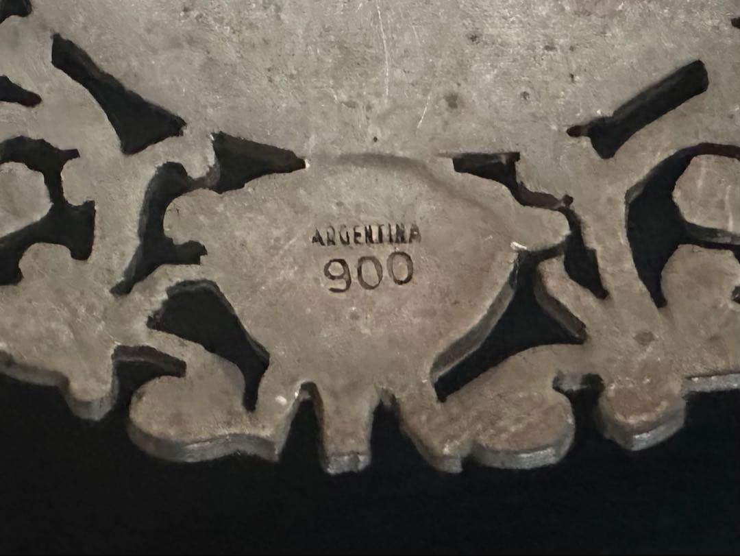 Vintage アルゼンチン 銀製ブローチ/楽器/タンゴ