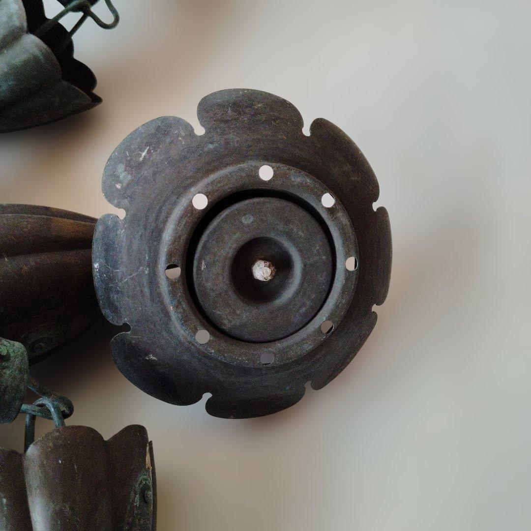 時代銅製鎖雨樋、全長約2.1メートル。