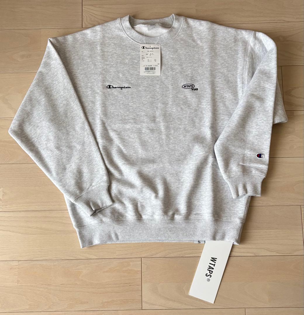 WTAPS CHAMPION最新作ACADEMY CREWNECK グレーM新品